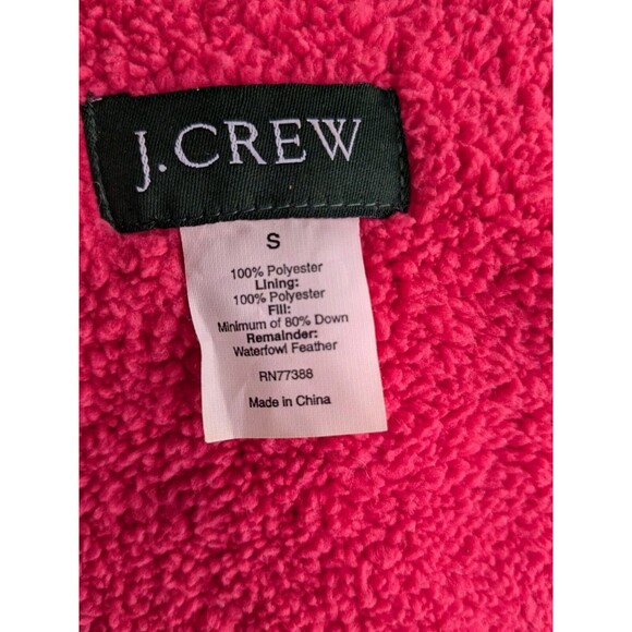 J Crew Full Zip Insulated Down Puffer Vest, Pink, Women Size S down fill - Picture 4 of 10